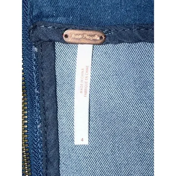 NWT Free People Jean Mini Skirt Sz. 4